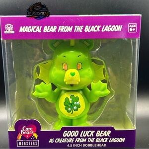 Care Bears Good Luck Bear Bobblehead - Bright Green